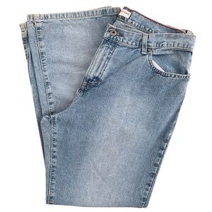 Tommy Hilfiger Jeans Women's 14 Blue Light Wash Y2K Baggy Boot Cut Jeans